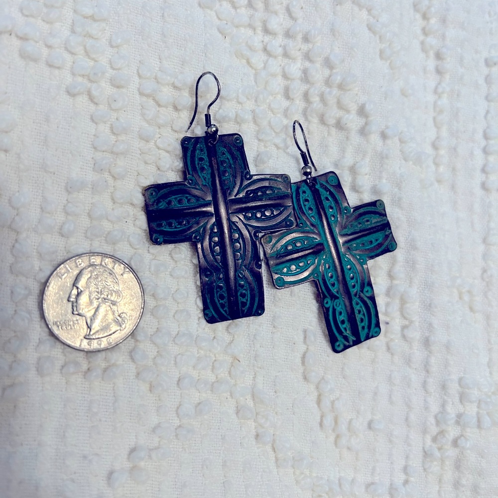 Cross earrings
